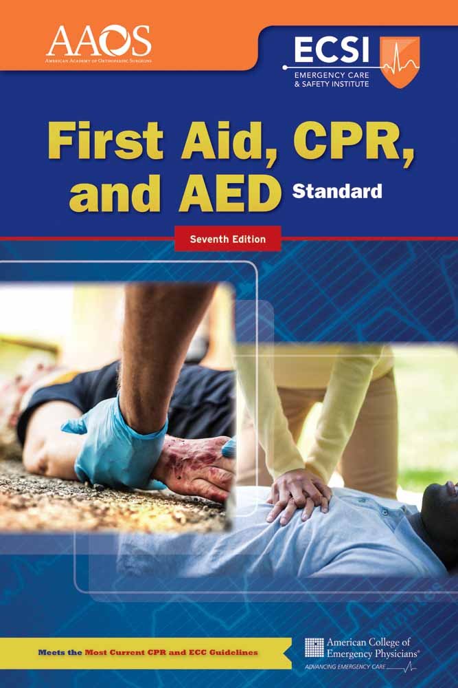 Standard First Aid, CPR, and AED used book depot