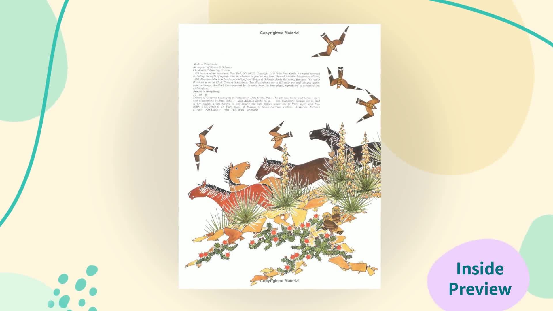The Girl Who Loved Wild Horses used book depot