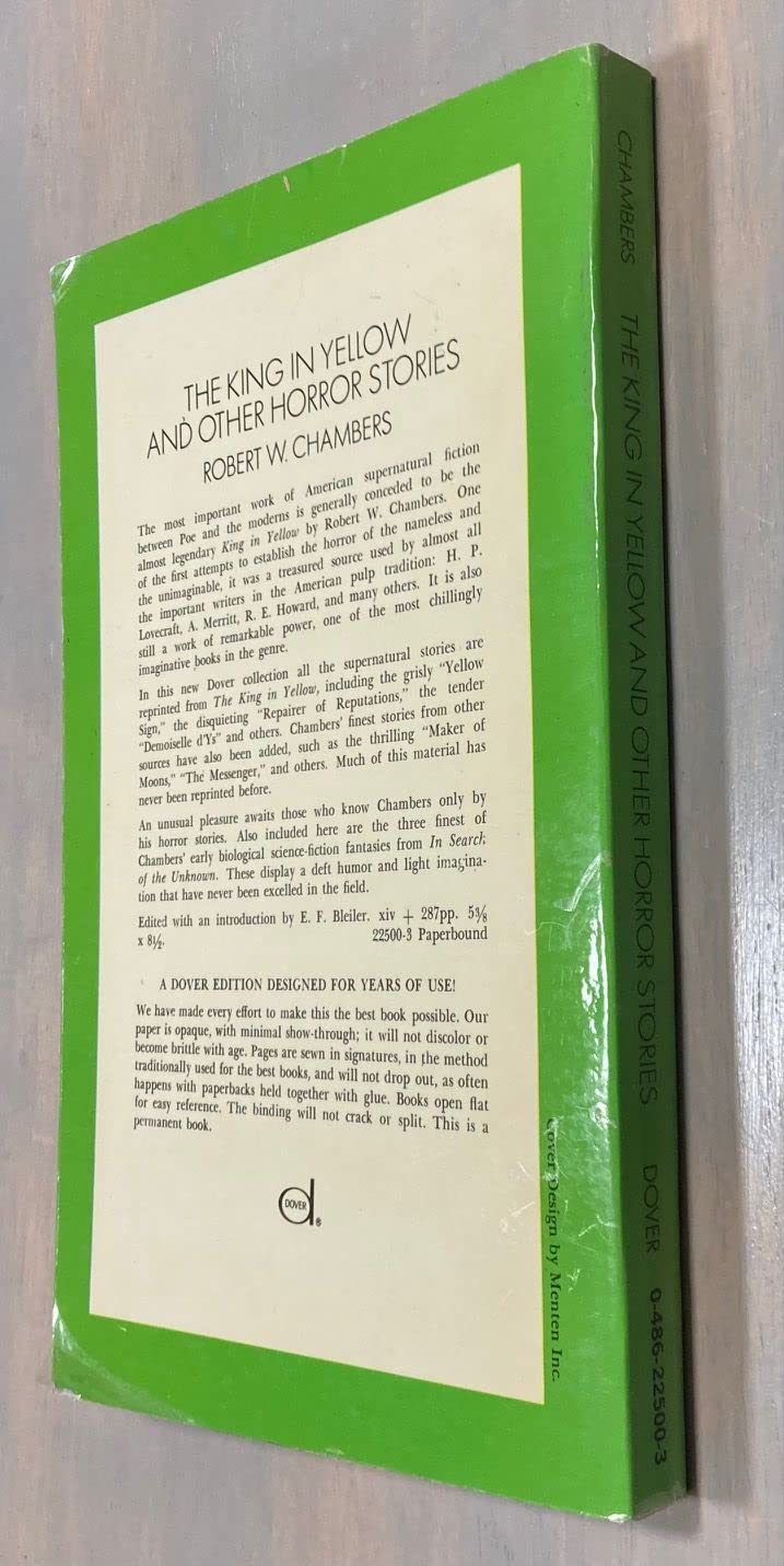 The King in Yellow and Other Horror Stories used book depot