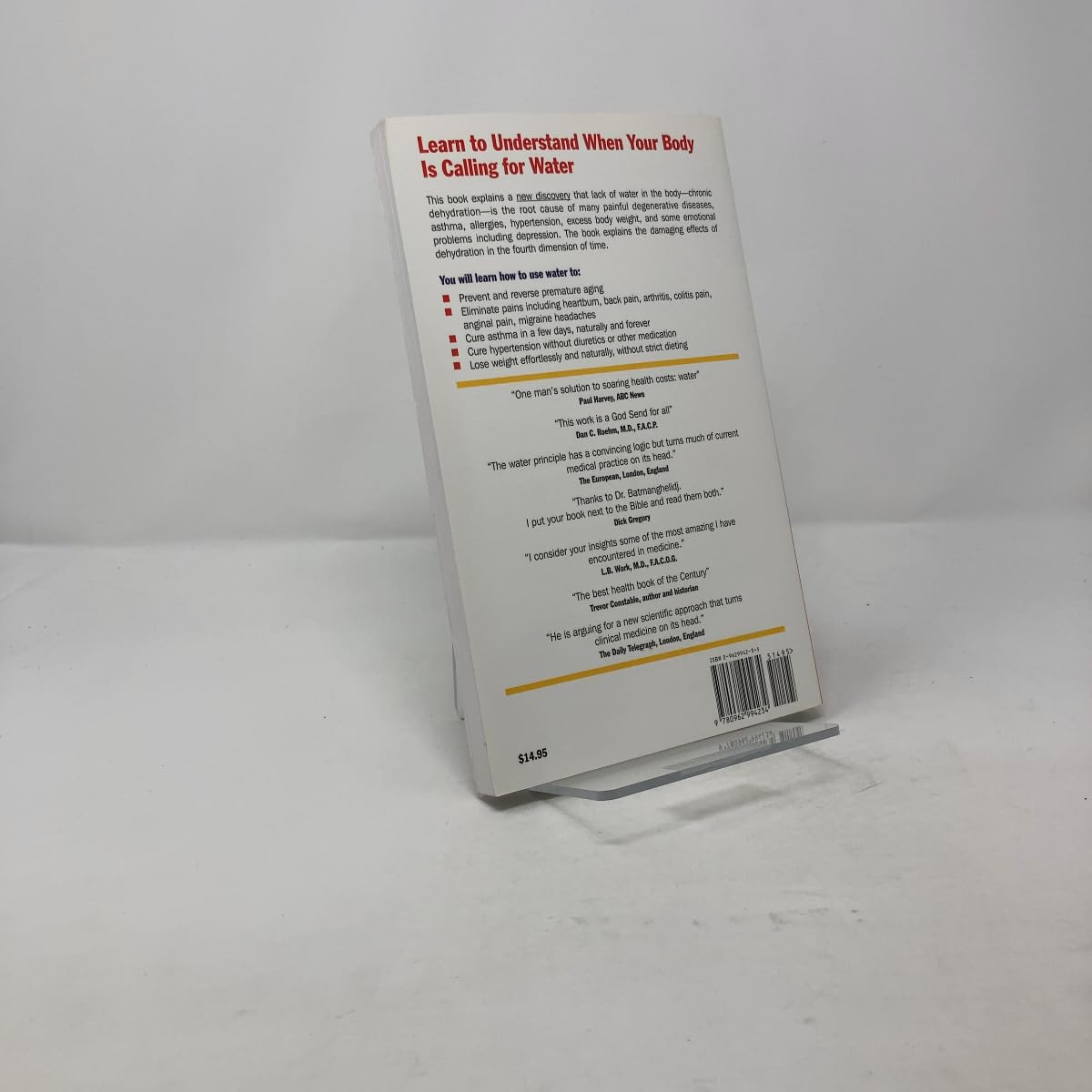 Your Body's Many Cries for Water used book depot