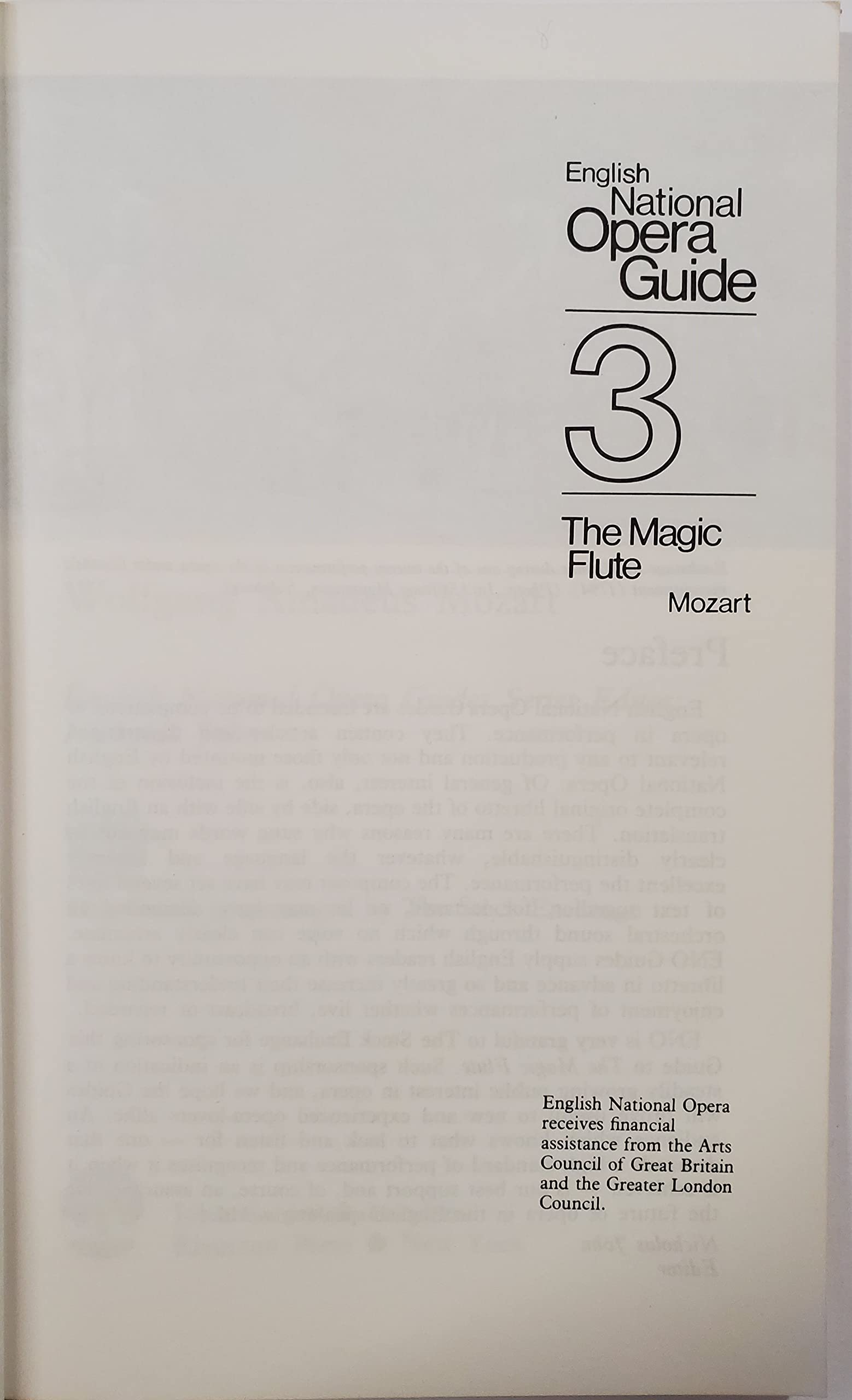 The Magic Flute: English National Opera Guide 3 (English National Opera Guides) (English and German Edition)