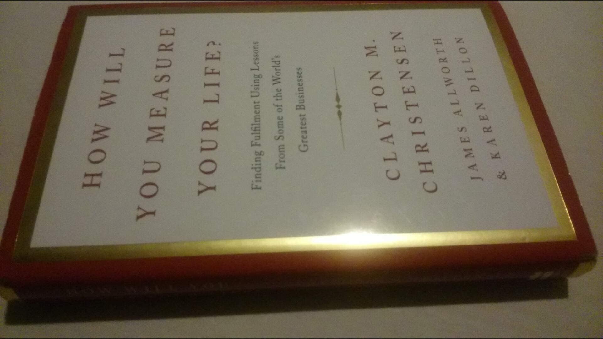How Will You Measure Your Life? used book depot