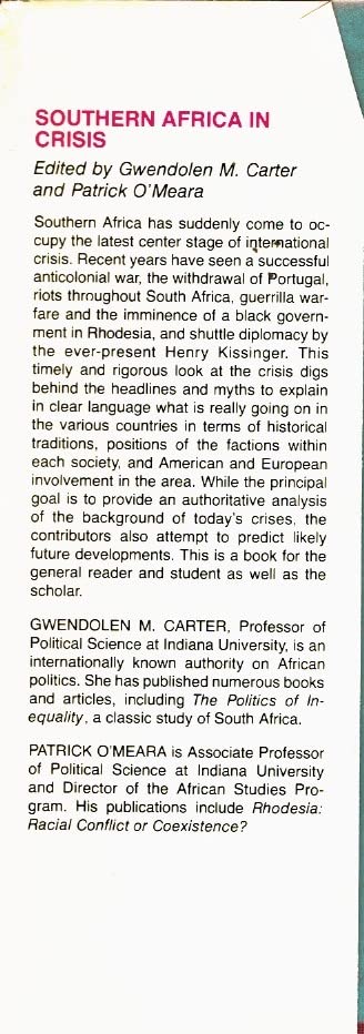 Southern Africa in crisis used book depot