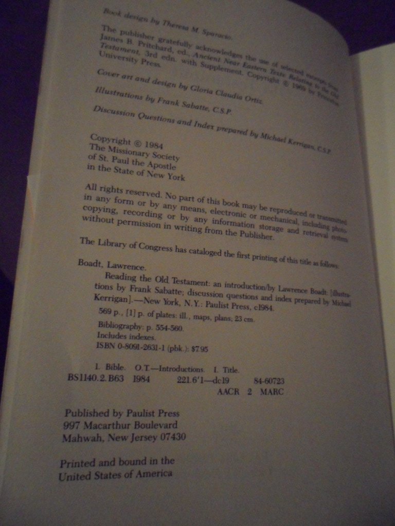 Reading the Old Testament: An Introduction