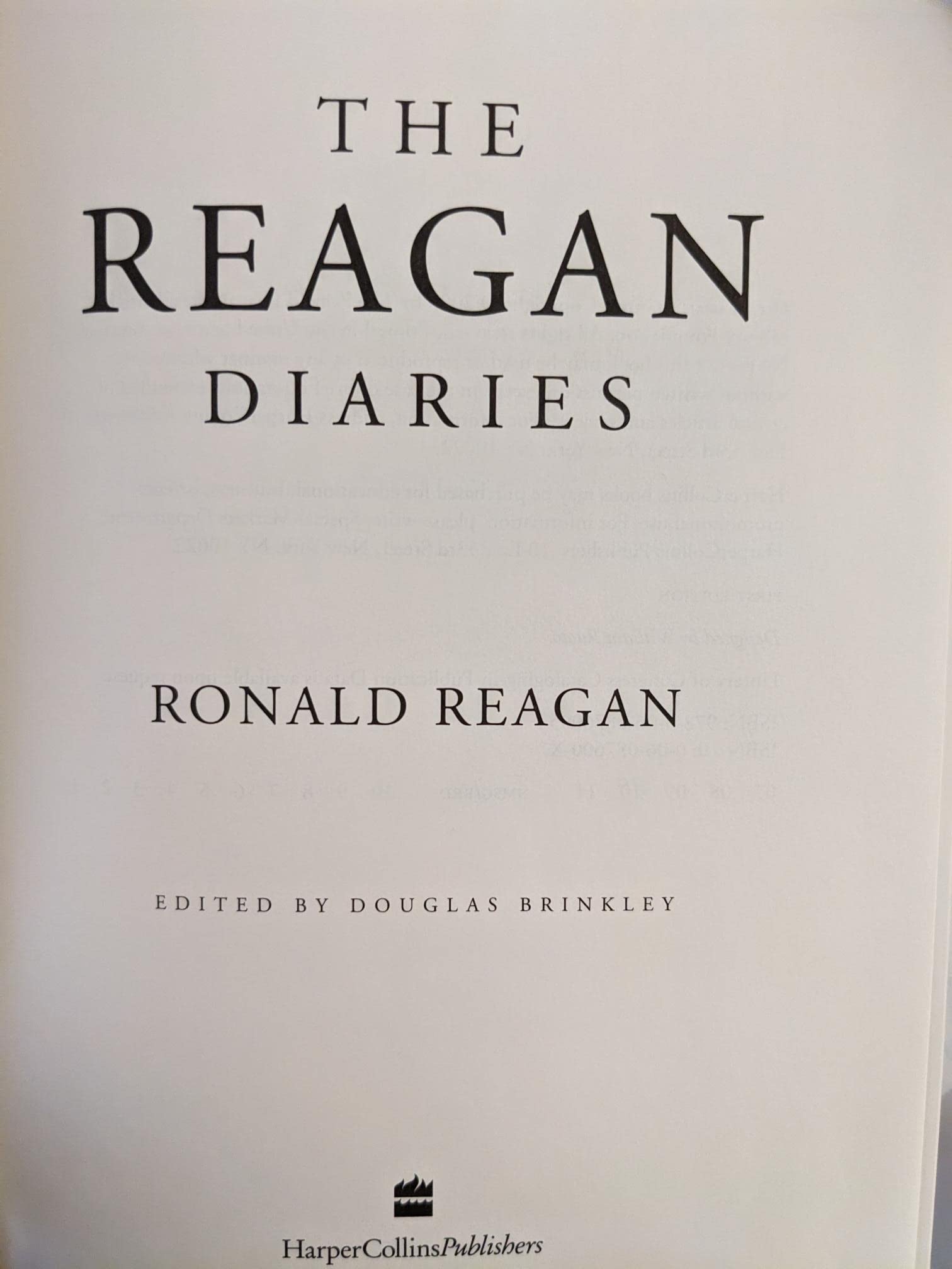 The Reagan Diaries used book depot