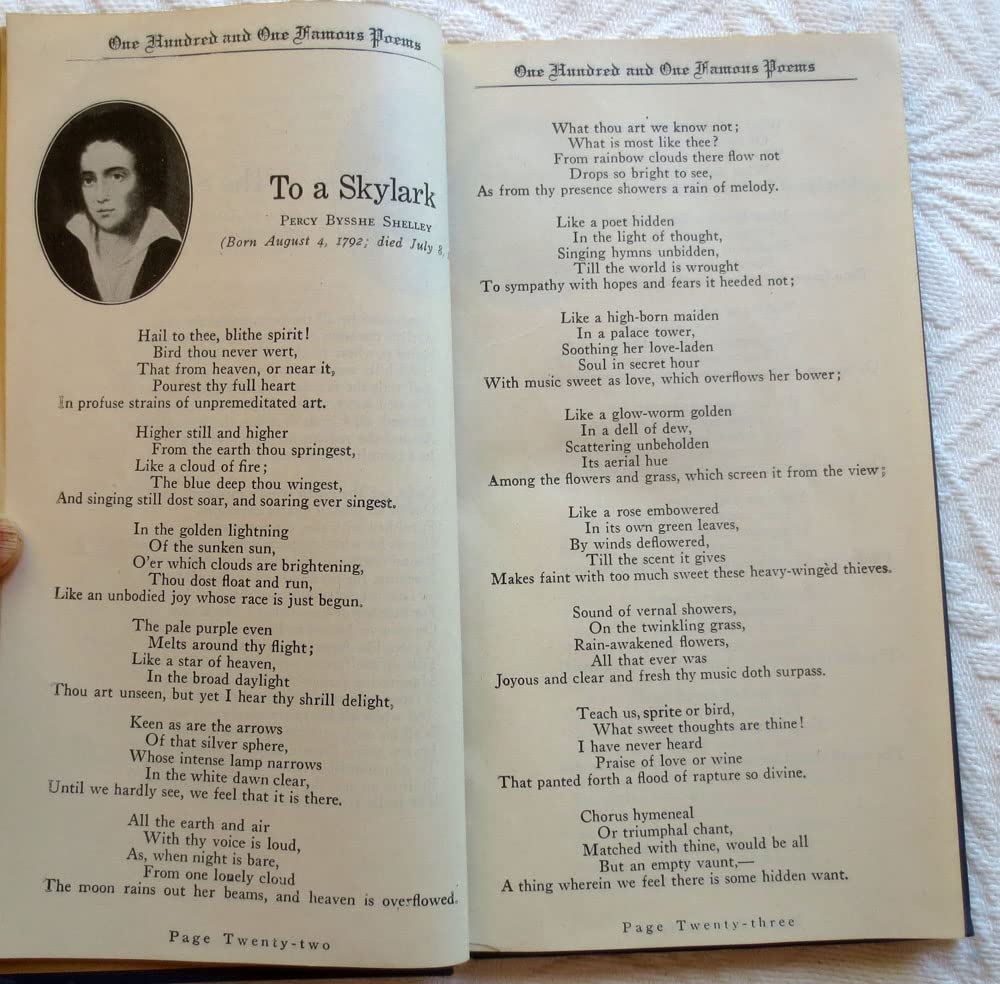 One Hundred and One Famous Poems