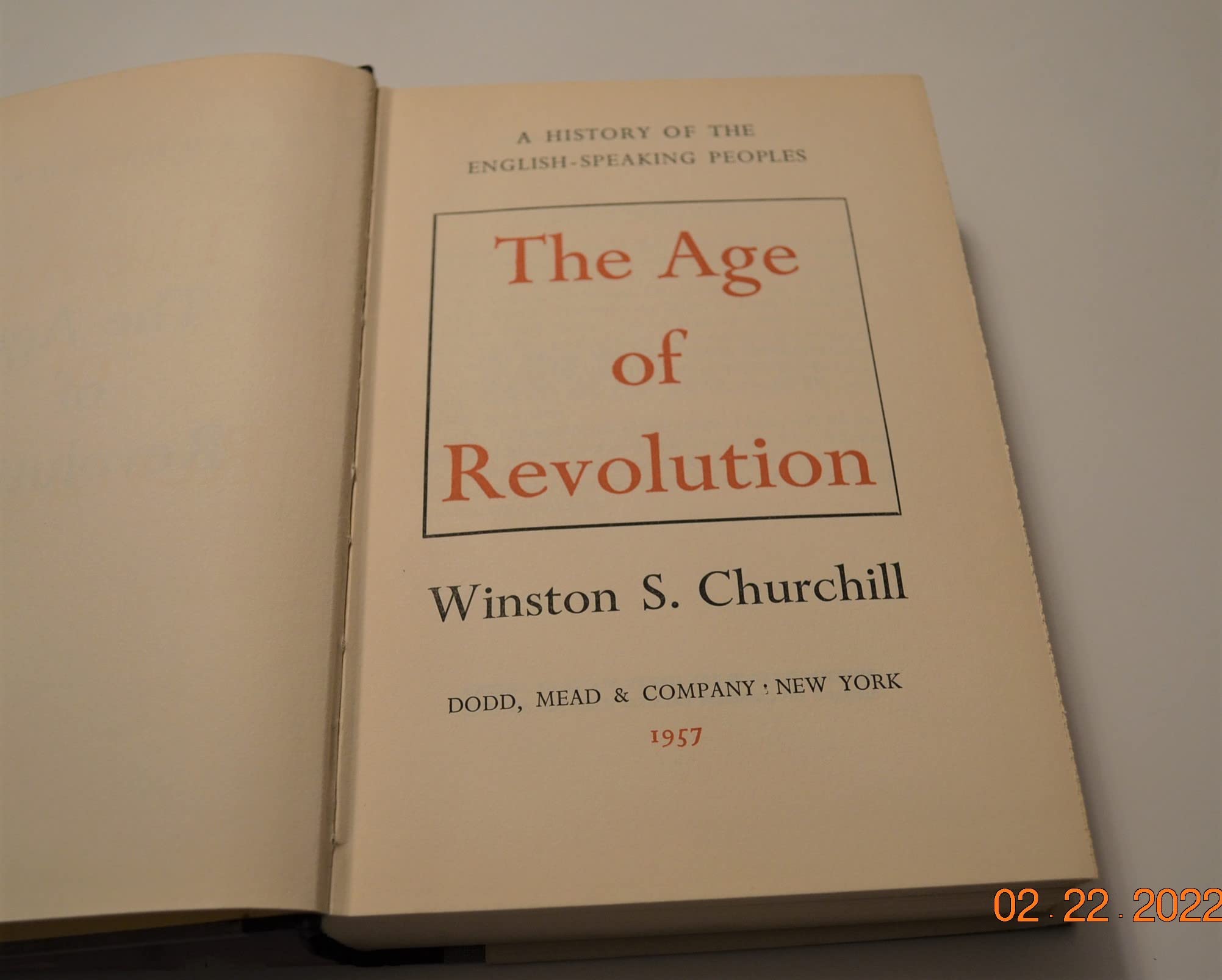 A History of the English-Speaking Peoples, Vol. 3: The Age of Revolution