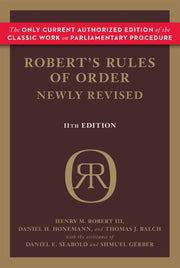 Robert's Rules of Order Newly Revised used book depot