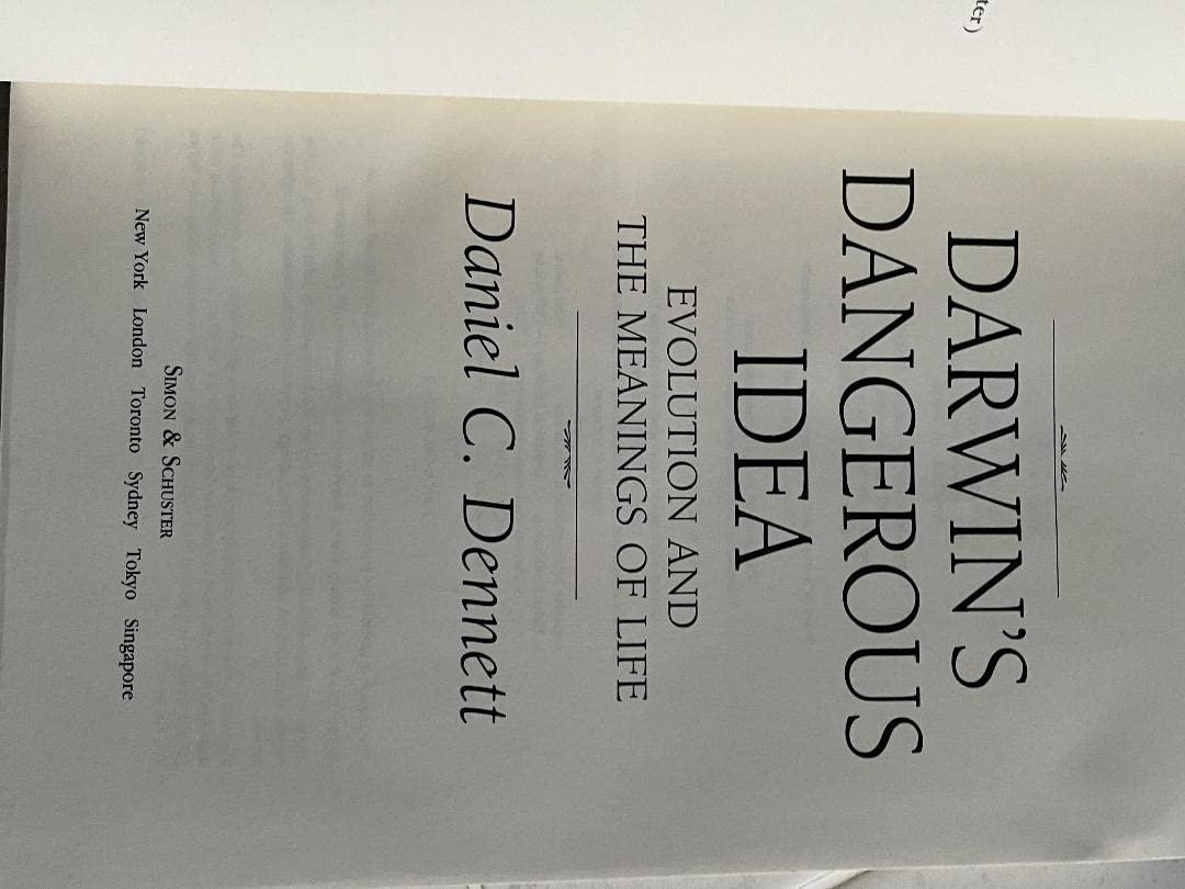 Darwin's Dangerous Idea: Evolution and the Meanings of Life used book depot