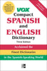 Vox Compact Spanish and English Dictionary, 3rd Edition [Paperback] Vox