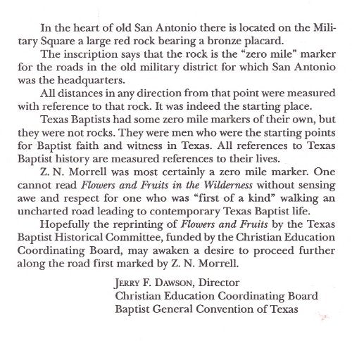 Flowers and fruits in the wilderness: Or, forty-six years in Texas and two winters in Honduras used book depot