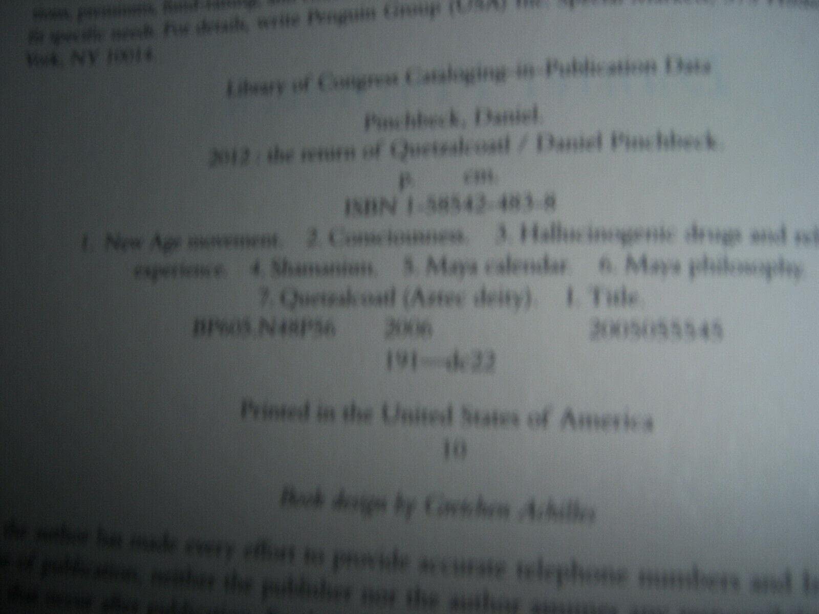 2012: The Return of Quetzalcoatl used book depot