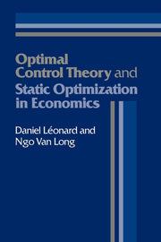 Optimal Control Theory and Static Optimization in Economics used book depot