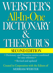 Webster's All-In-One Dictionary & Thesaurus, Second Edition used book depot