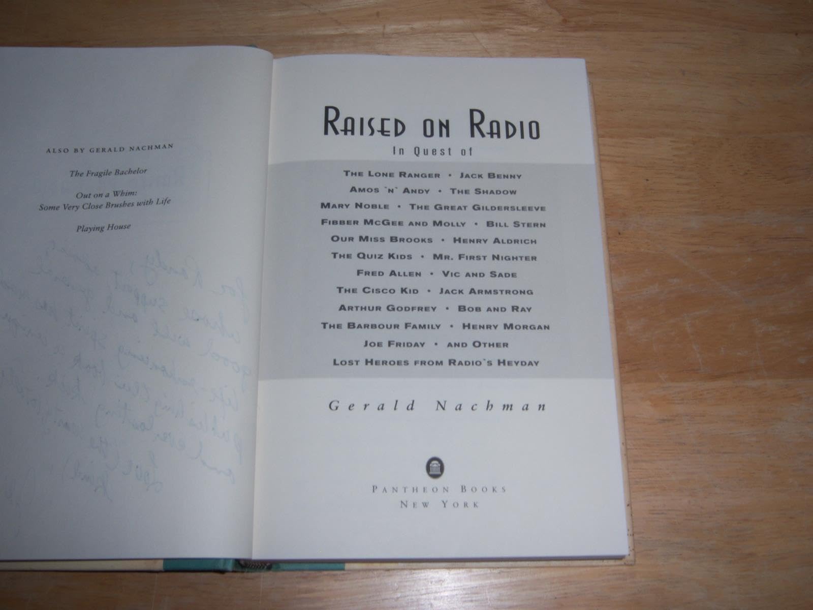 Raised on Radio used book depot