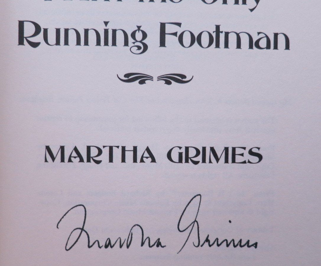 I Am the Only Running Footman used book depot