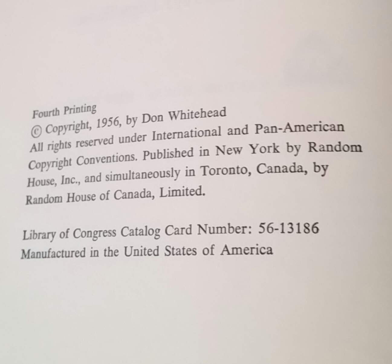 The FBI Story : A Report to the People used book depot
