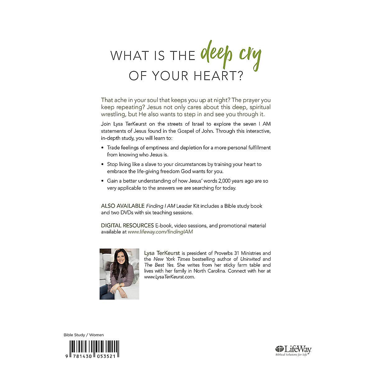 Finding I AM: How Jesus Fully Satisfies the Cry of Your Heart - Bible Study Book used book depot