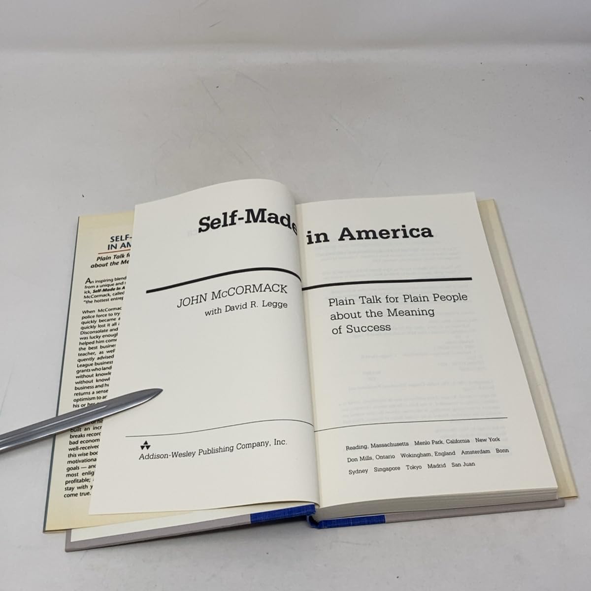 Self-made In America: Plain Talk For Plain People About The Meaning Of Success used book depot