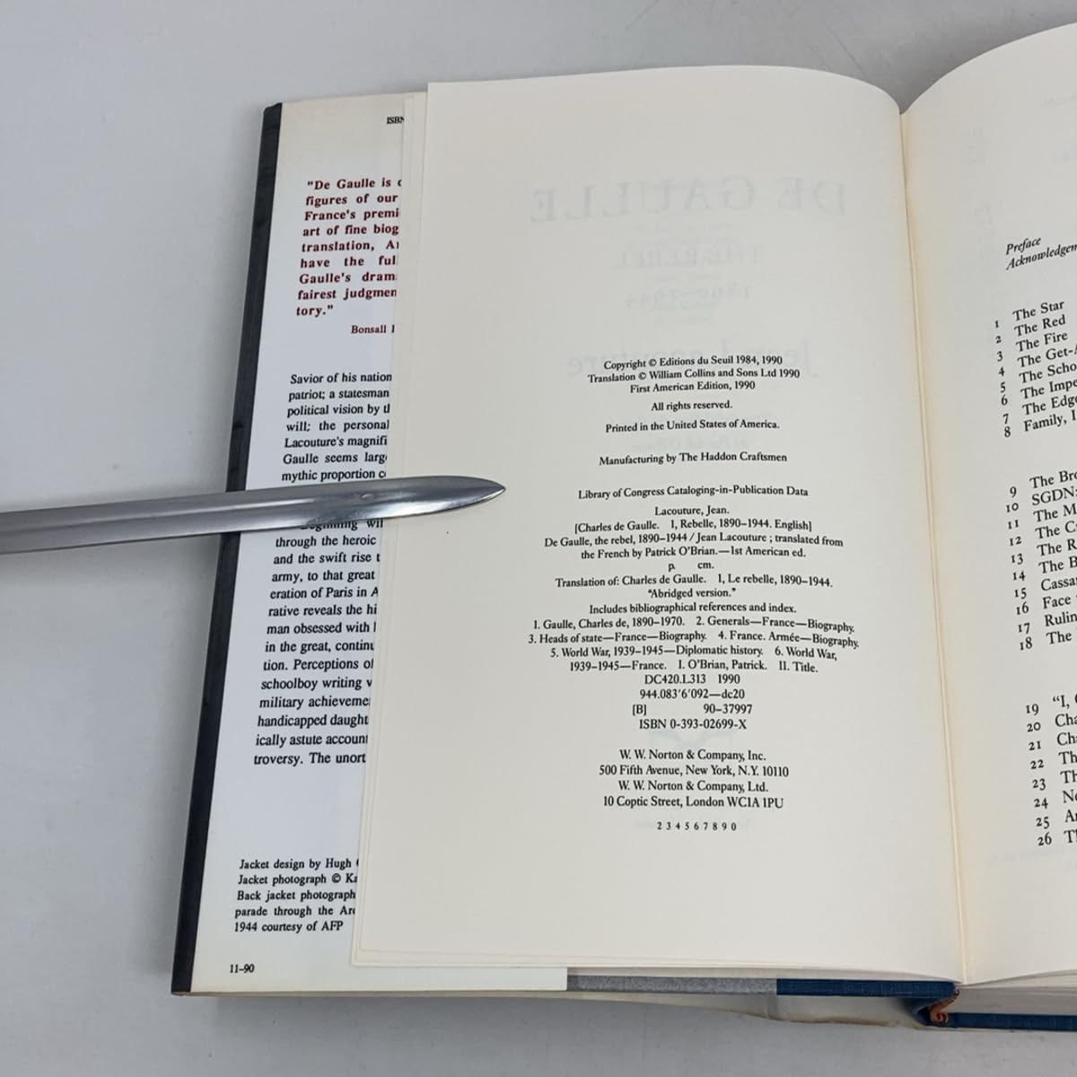 De Gaulle: The Rebel, 1890-1944 used book depot