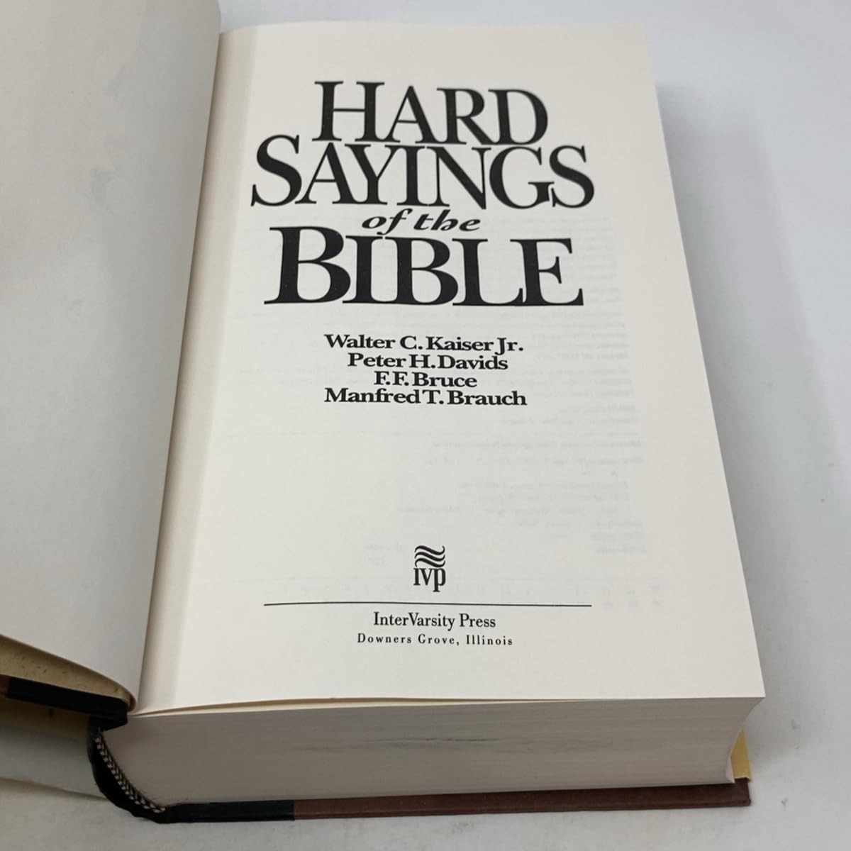 Hard Sayings of the Bible