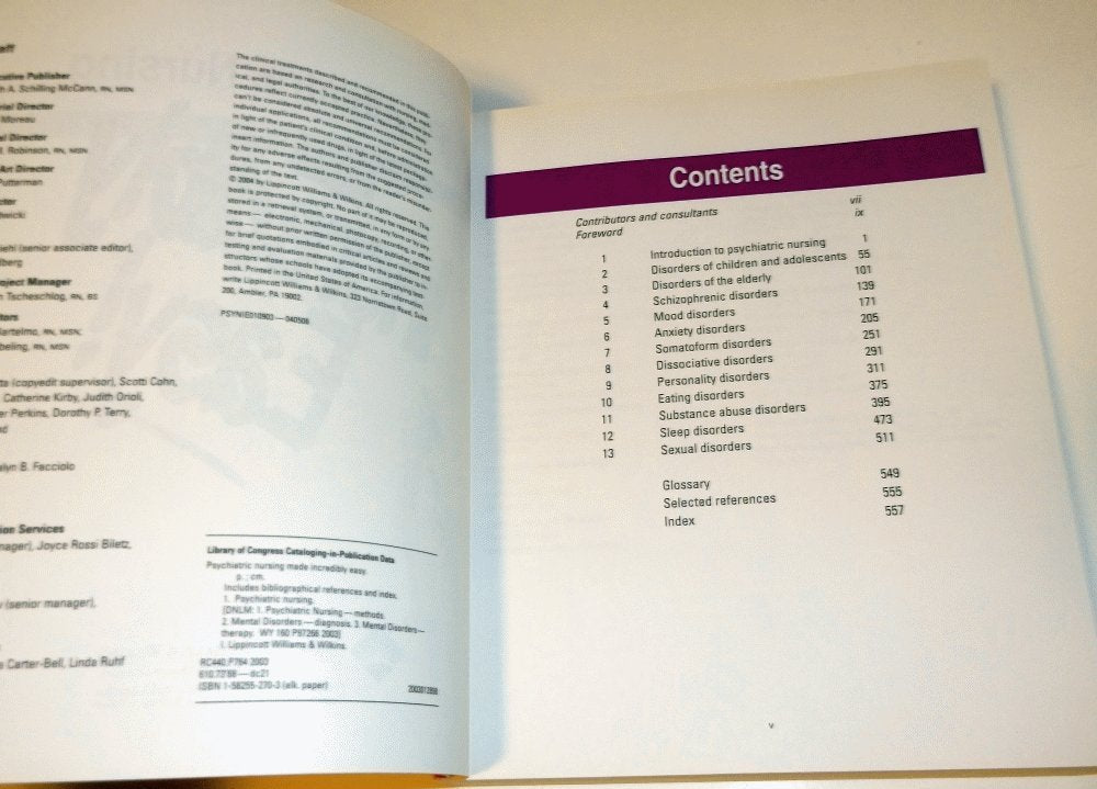 Psychiatric Nursing Made Incredibly Easy! used book depot