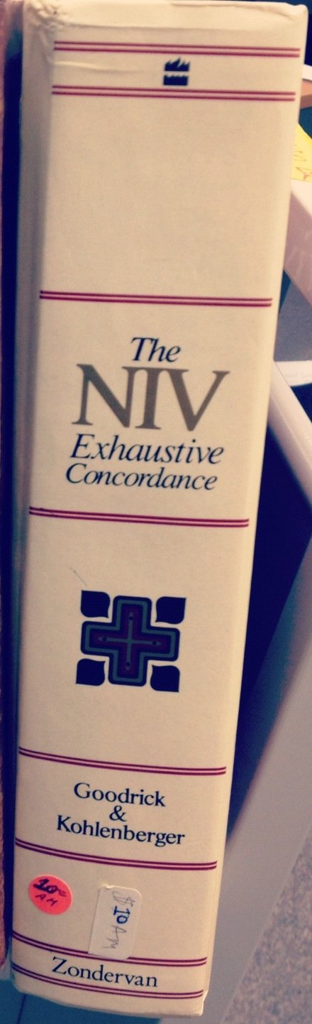 The NIV Exhaustive Concordance ( A Regency Reference Library Book) used book depot