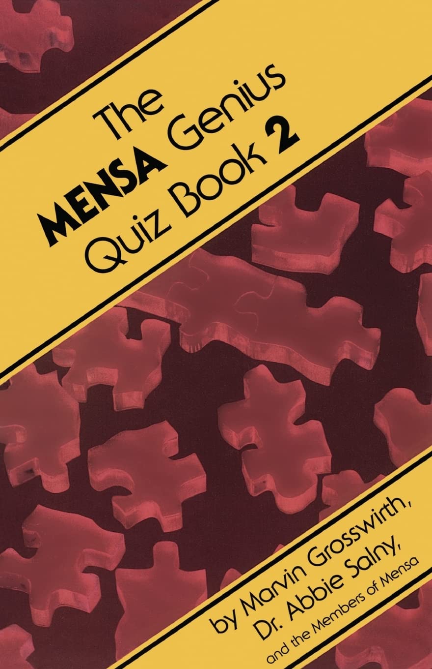 The Mensa Genius Quiz Book 2 used book depot