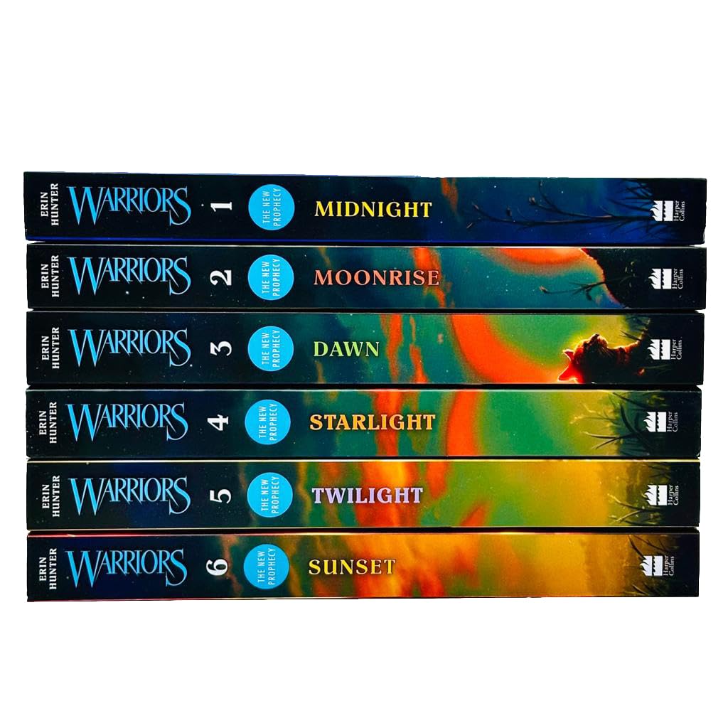Warrior Cats Series 2: The New Prophecy by Erin Hunter 6 Books Set (Midnight, Moonrise, Dawn, Starlight, Twilight, Sunset) by Erin Hunter (2012-06-06) used book depot