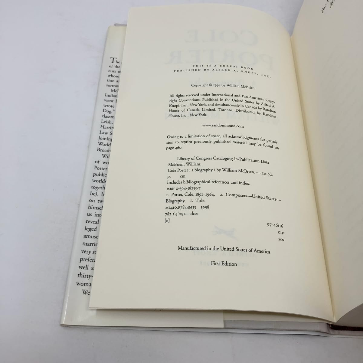 Cole Porter: A Biography used book depot