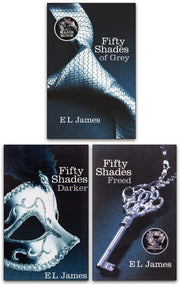 E L James Fifty Shades Series 3 Books Collection Set (Fifty Shades of Grey, Fifty Shades Darker, Fifty Shades Freed) used book depot