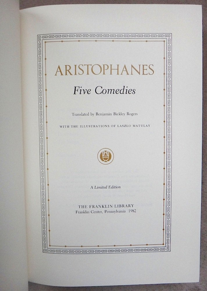 Aristophanes: Five Comedies used book depot