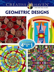 Creative Haven GEOMETRIC DESIGNS Coloring Book: Deluxe Edition (Creative Haven Coloring Books) used book depot