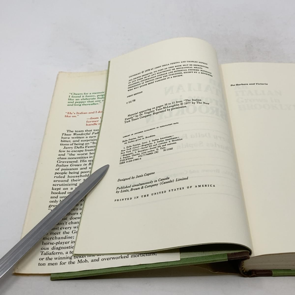 An Italian grows in Brooklyn used book depot