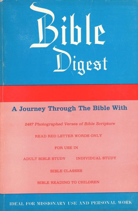 Bible digest: A journey through the Bible with 2487 photographed verses of Bible Scripture Myers, Mary Stone