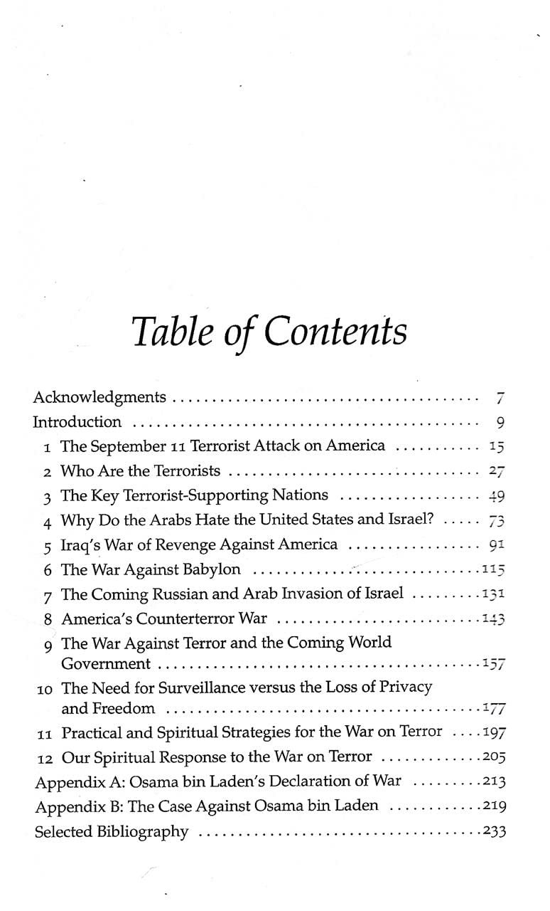 War on Terror: Unfolding Bible Prophecy used book depot