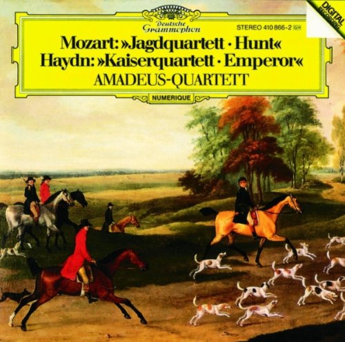 Mozart: String Quartet in B-flat major, K458 "The Hunt"; Haydn: String Quartet in C major, Op. 76 No. 3 "Emperor" used book depot