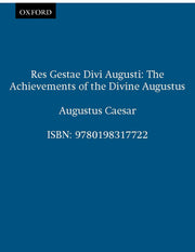 Res Gestae Divi Augusti: The Achievements of the Divine Augustus used book depot