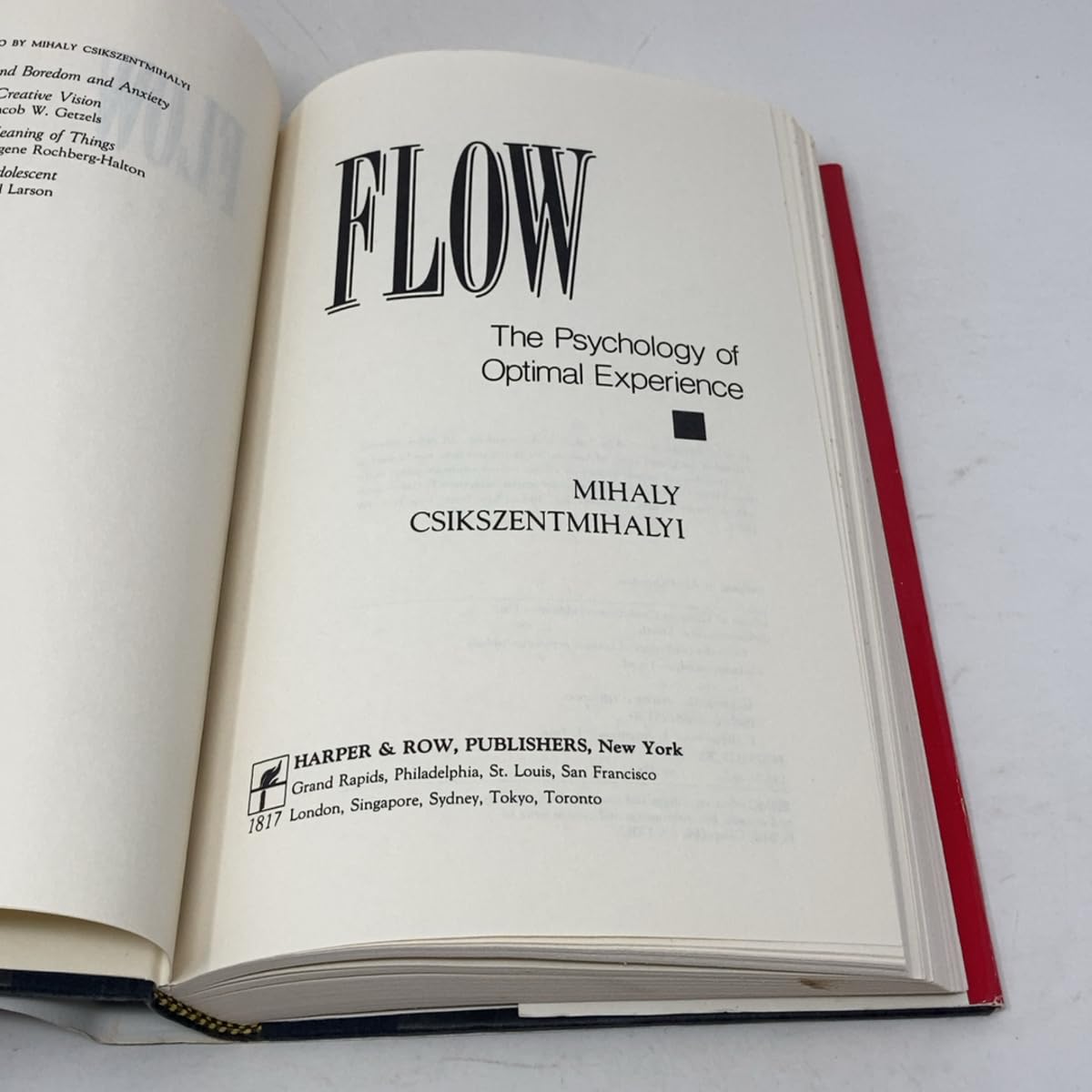 Flow: The Psychology of Optimal Experience used book depot