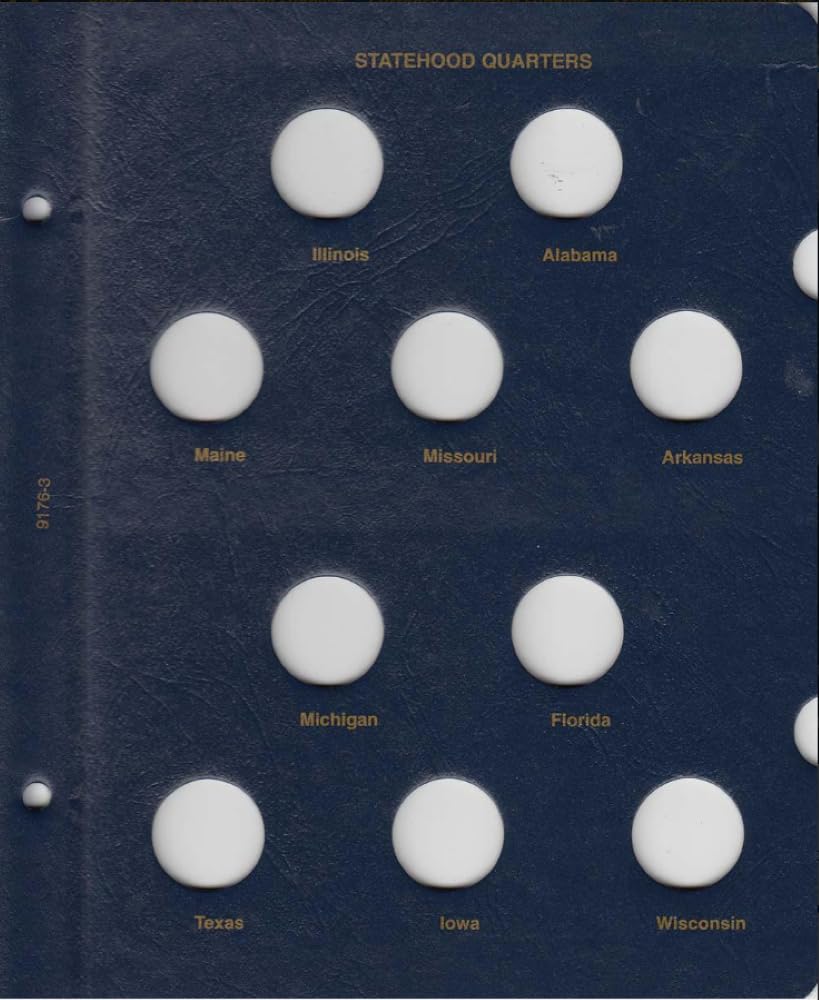 Statehood Quarter Album 1999-2008 (Official Whitman Coin Folder) used book depot