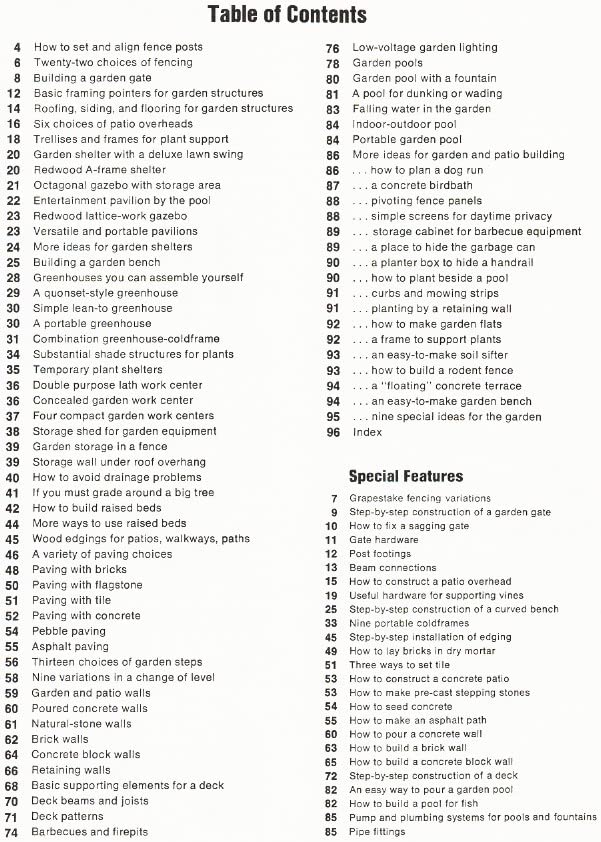 Sunset Garden & Patio Building Book used book depot