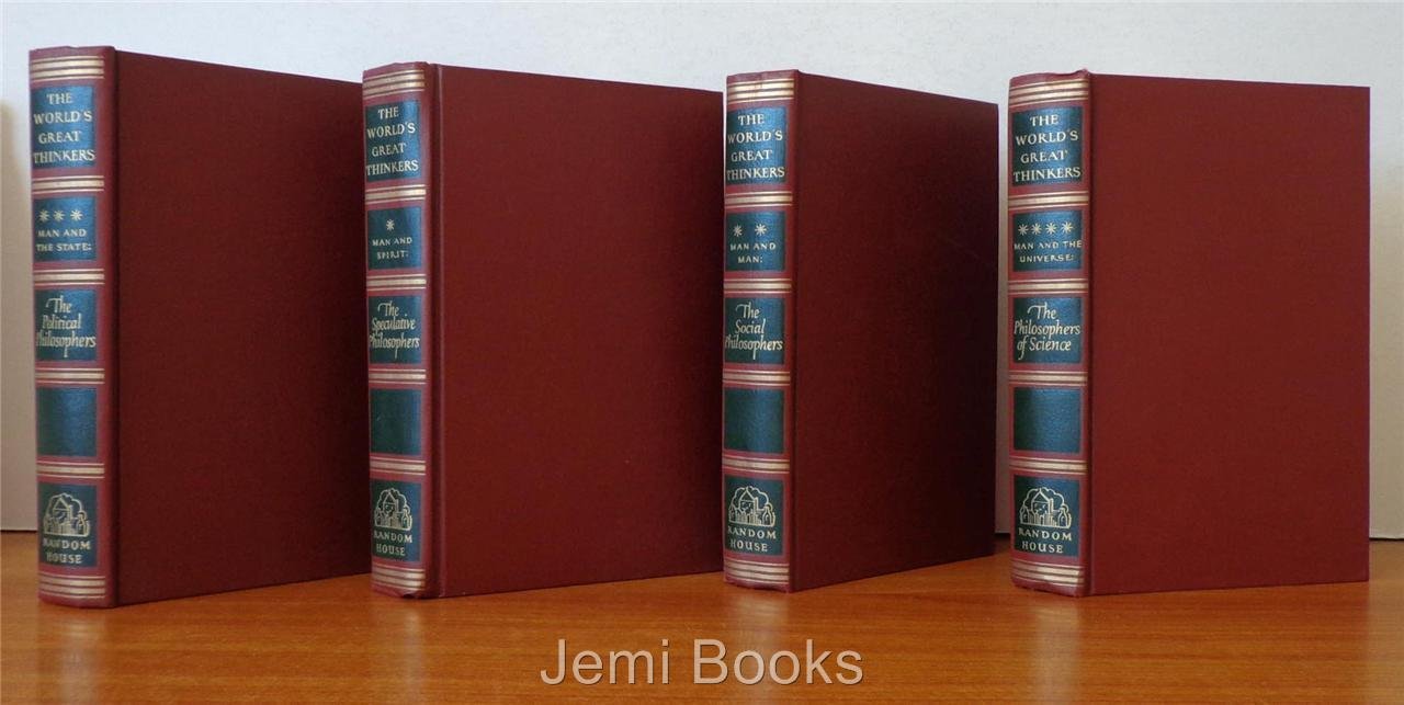 The World's Great Thinkers: Man and Man: the Social Philosophers / Man and the State: the Political Philosophers / Man and the Universe: the Philosophers of Science / Man and Spirit: the Spec used book depot