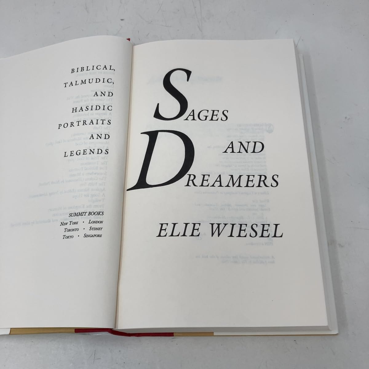 Sages and Dreamers: Biblical, Talmudic, and Hasidic Portraits and Legends