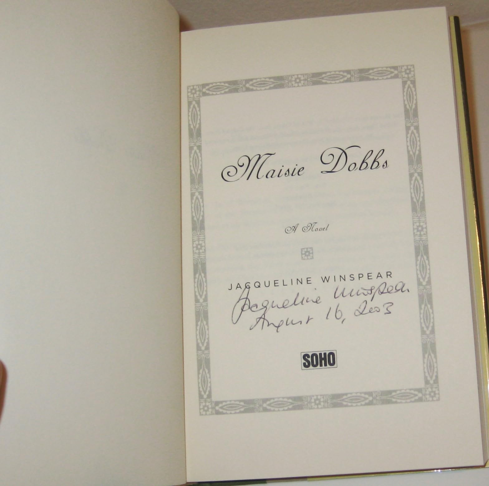 Maisie Dobbs used book depot