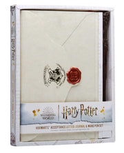 Harry Potter: Hogwarts Acceptance Letter Journal and Wand Pen Set used book depot