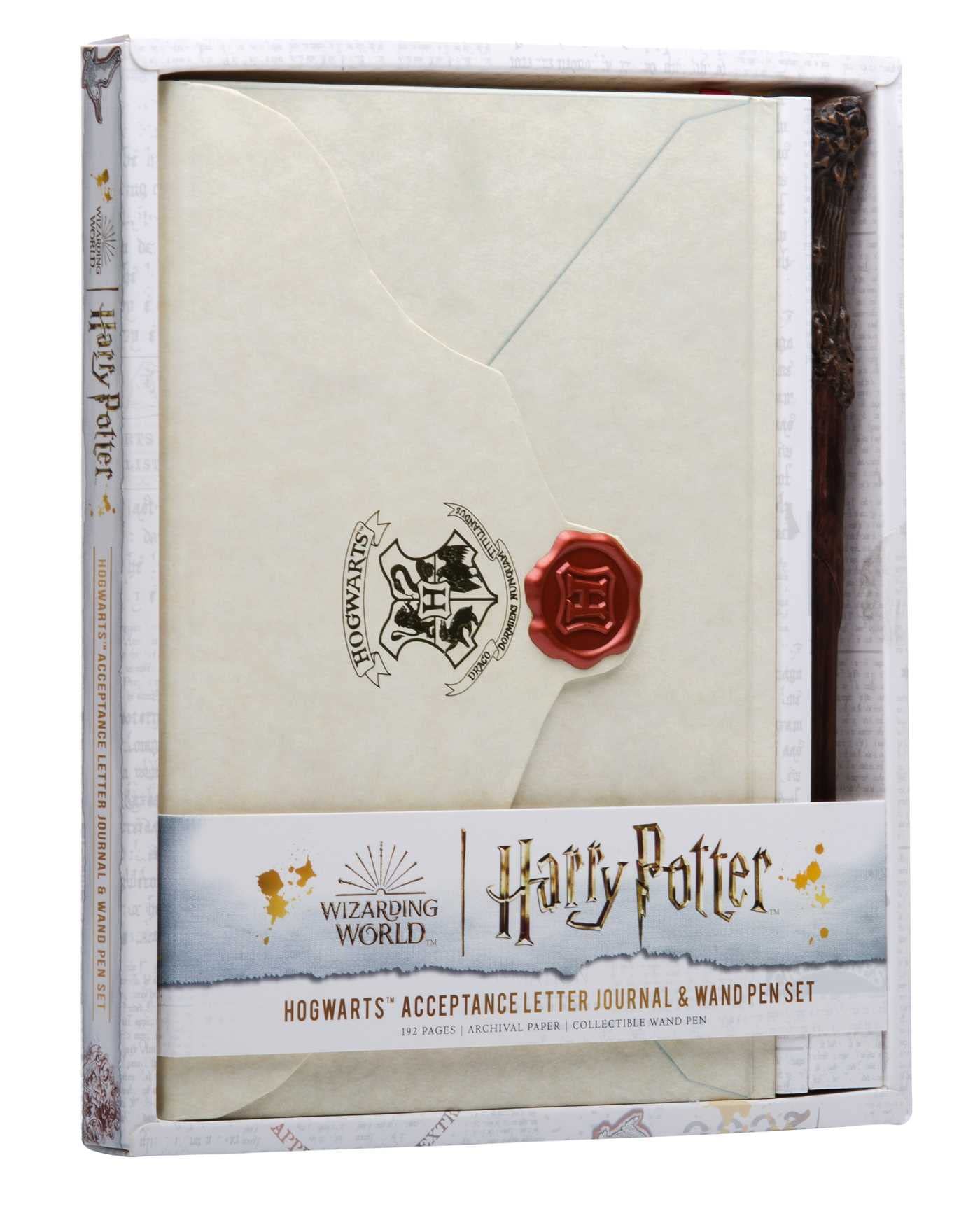 Harry Potter: Hogwarts Acceptance Letter Journal and Wand Pen Set used book depot
