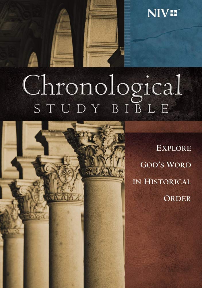 NIV, Chronological Study Bible, Hardcover: Holy Bible, New International Version used book depot
