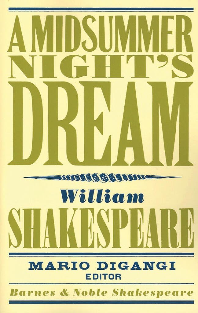 A Midsummer Night's Dream (Barnes & Noble Shakespeare) used book depot