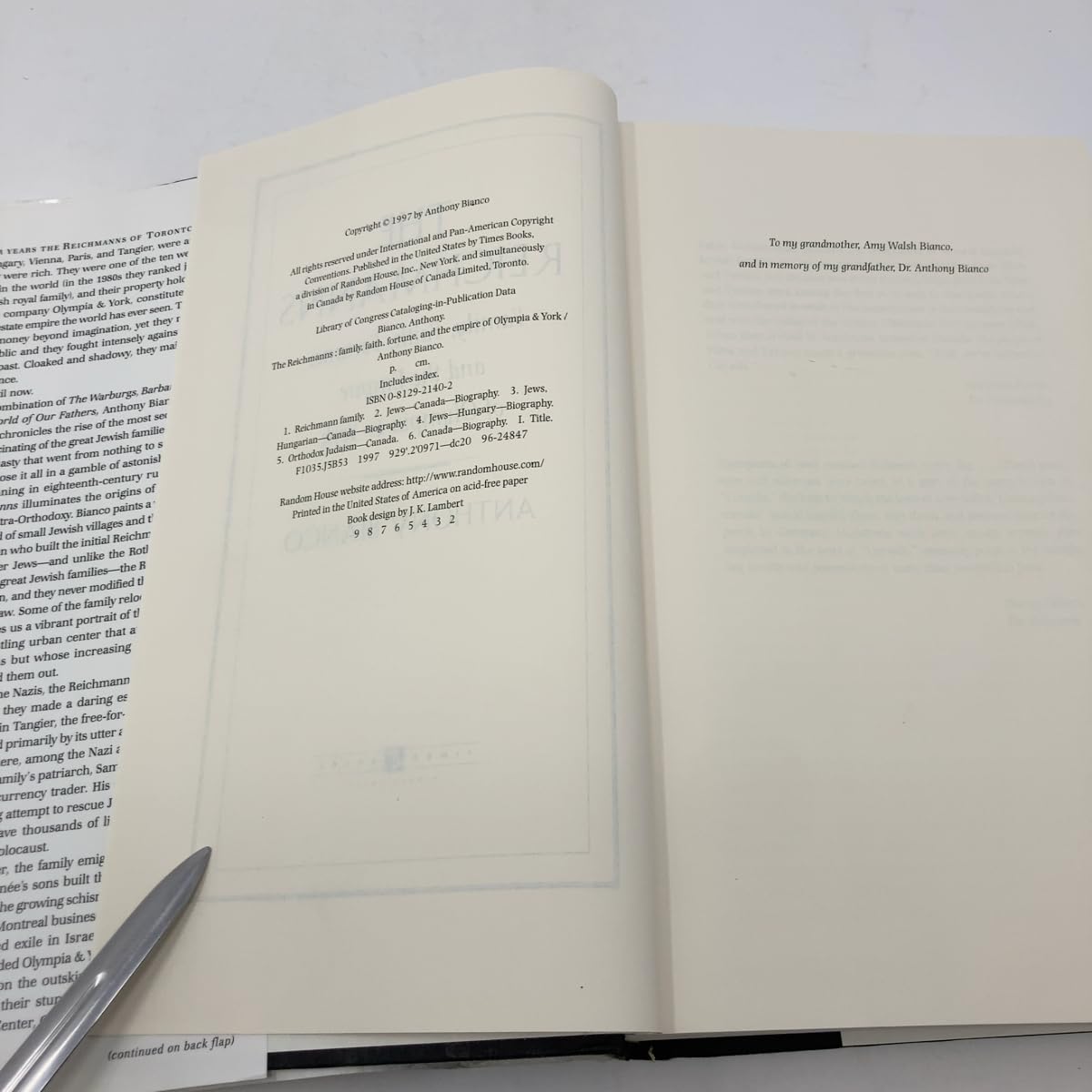 The Reichmanns: Family, Faith, Fortune, and the Empire of Olympia & York used book depot