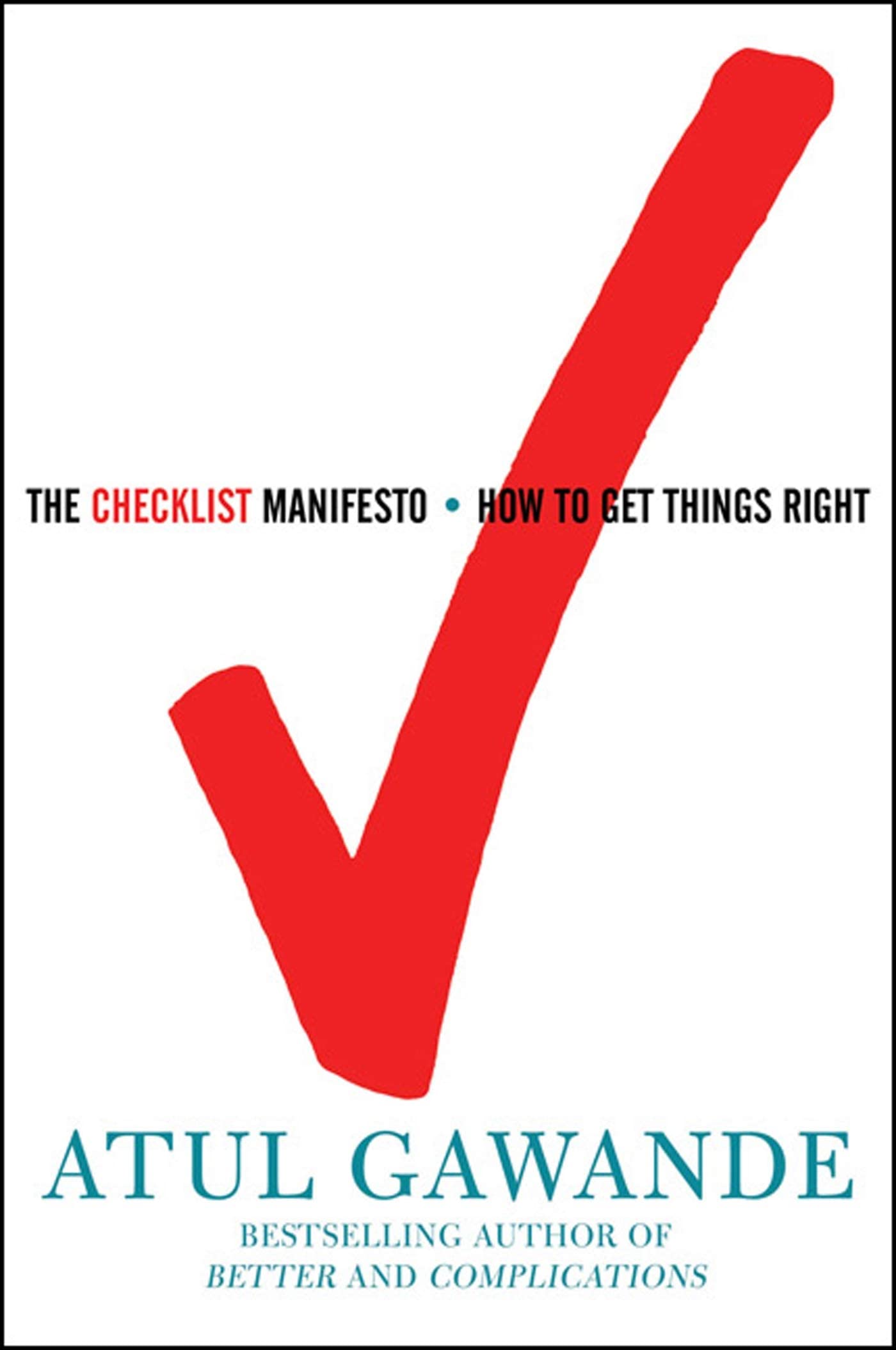 The Checklist Manifesto: How to Get Things Right used book depot